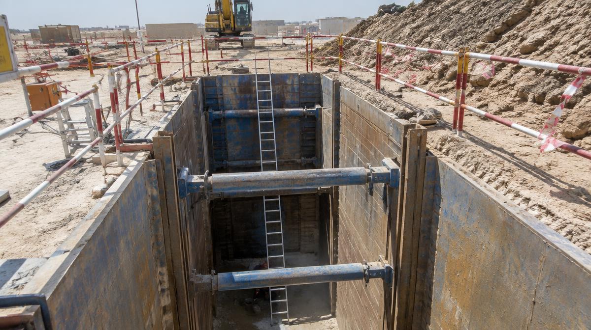 Excavation Safety in the UAE: Protective Systems, Surcharge and the Daily Inspection